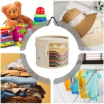 Kotak penyimpanan topi model lemari, kotak topi bundar, dapat dilipat dengan penutup, dilengkapi pegangan, cocok untuk topi dengan berbagai gaya dan ukuran.